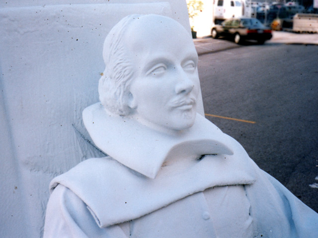 William Shakespeare Lifesize Sculpture Head