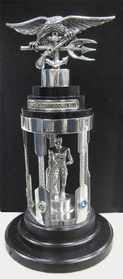 US Navy SEAL Silver Plated Trophy