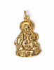 virgin mary and baby jesus charm pendant 